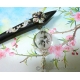 Handpainted Inner-painting Bamboo Glass Bead Chinese Hair Stick