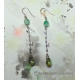 Green Jade Bamboo Earrings