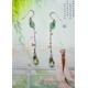 Green Jade Bamboo Earrings