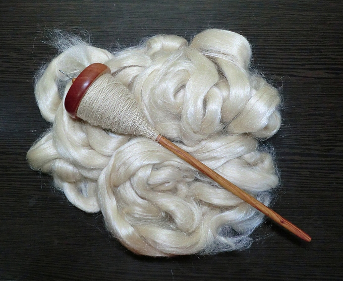 Spinning Muga Silk