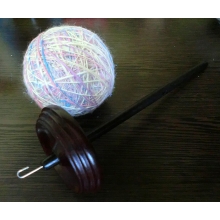 Handspinning the Yarn for Unicorn Magic Scarf 3 bigball.jpg