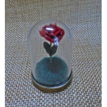 Mini Needle Felted Rose Under Glass Dome rose1.jpg