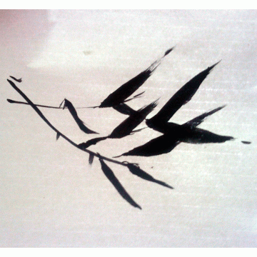 Bamboo Leaves in the Wind